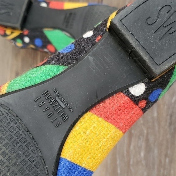 Stuart Weitzman women multi color ballet flat shoes sz 7M - Picture 9 of 12